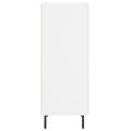 vidaXL Komoda biela 34,5x34x90 cm spracované drevo