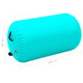 vidaXL Nafukovací gymnastický valec s pumpou 100x60 cm PVC zelený