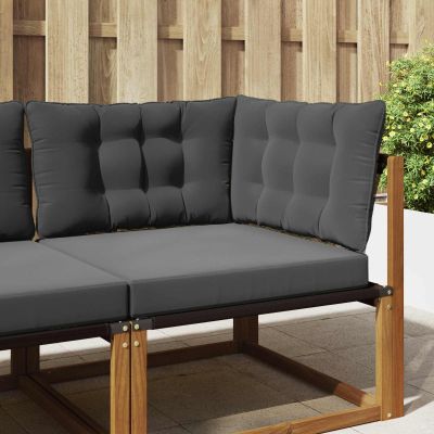 vidaXL Vankúš na vonkajšiu pohovku 3 pcs Antracit Polyester