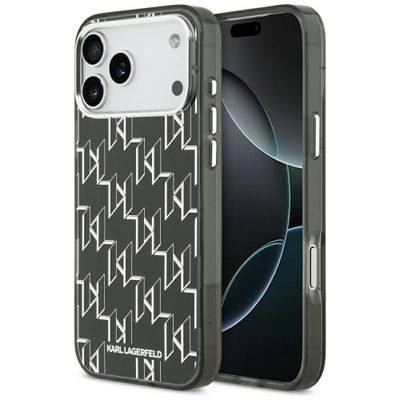 Karl Lagerfeld IML KL Monogram MagSafe puzdro pre iPhone 17 Pro Max čierne