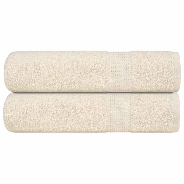vidaXL Osušky FROGN 2 ks krémové 100x150 cm 360 g/m²