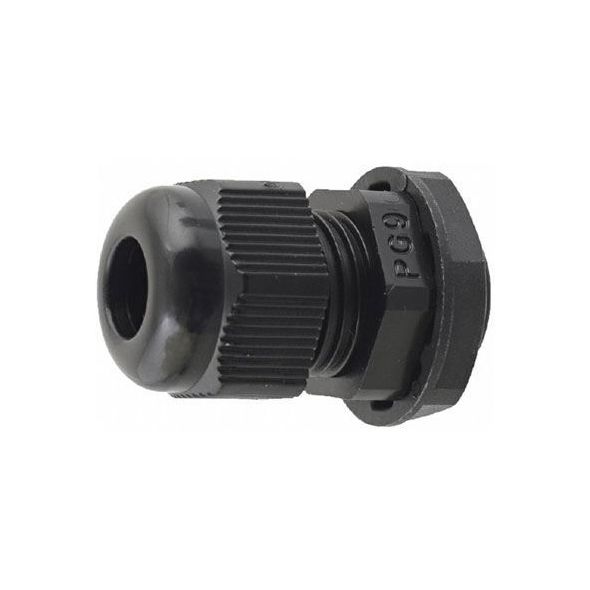 Káblová priechodka PG-9 pre kábel 4-8mm čierna