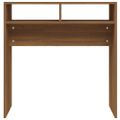 vidaXL Konzolový stolík hnedý dub 78x30x80 cm spracované drevo