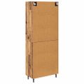 vidaXL Highboard 2 ks Staré drevo 69,5 x 34 x 180 cm Kompozitné drevo