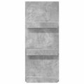 vidaXL Regál na časopisy s poličkou Betónová šedá 43 x 11 x 102 cm