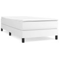 vidaXL Posteľný rám s boxspringom biely 80x200 cm umelá koža
