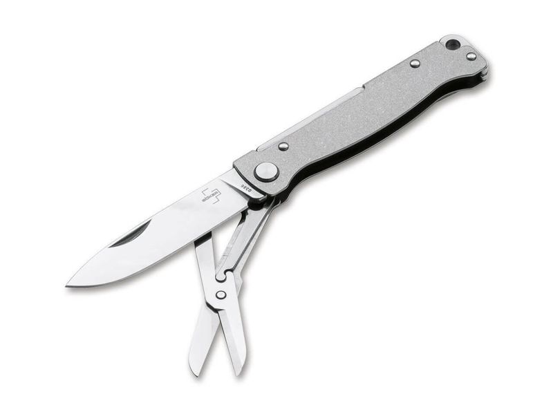 Böker Plus 01BO857 Atlas Multi SW vreckový zatvárací nôž 6,7 cm, nerezová oceľ, nožnice