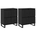 vidaXL Servírovacia skriňa 2 ks Čierny dub 60 x 35 x 70 cm