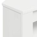 vidaXL RohováTVskriňa 102 x 40,5 x 45 cm Biela Kompozitné drevo