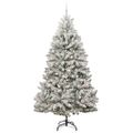 vidaXL Umelý Sklápací Vianočný Stromček 300 LED Zelená a biela 300 cm