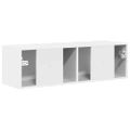 vidaXL TV nástenná skriňa 98 x 31 x 29,5 cm Lesklá biela