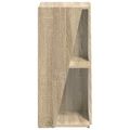 vidaXL Bočná polica 33 x 32 x 70,5 cm Kompozitné drevo Sonoma dub