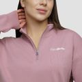 Dámska mikina 1/2 Zip Agile Woodrose - GymBeam