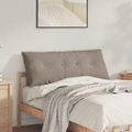 vidaXL Poduška na chrbát Sivohnedá 120 x 50 cm Mikrovlákno
