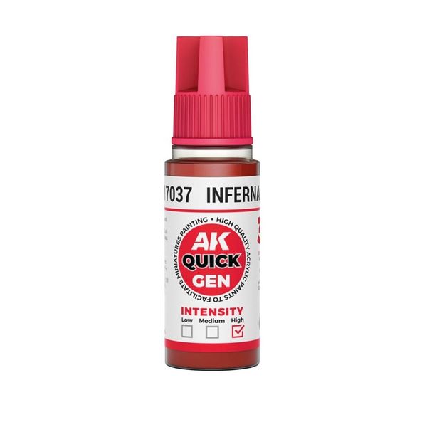AK Interactive: Quick Gen - Infernal Red 18 ml