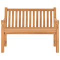 vidaXL Záhradná lavička s vankúšom 120 cm teakový masív