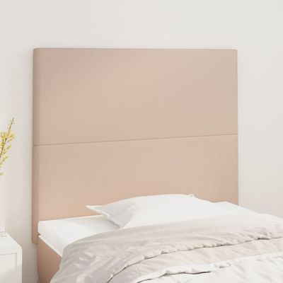 vidaXL Čelo postele Cappuccino 100x5x118/128 cm umelá koža