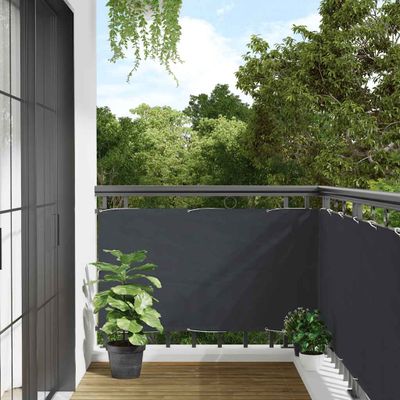 vidaXL Balkónová zástena, antracitová 300x75 cm, PVC