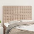 vidaXL Čelo postele Cappuccino 144x5x118/128 cm umelá koža