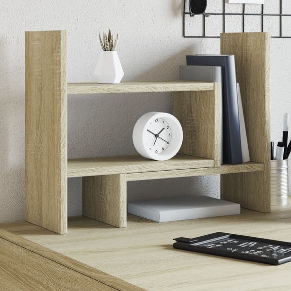 vidaXL Organizér na stôl, dub sonoma 38,5x17x39 cm, kompozitné drevo