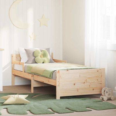 vidaXL Rám postele s čelnou doskou Hnedá 80 x 200 cm Kompozitné drevo