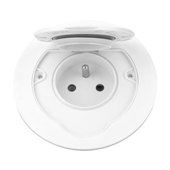Zapustená zásuvka s viečkom, hermeticky uzavretá ORNO OR-GM-9030/W, nerez IP55, biela Zapustená zásuvka s viečkom, hermeticky uzavretá ORNO OR-GM-9030/W, nerez IP55, biela