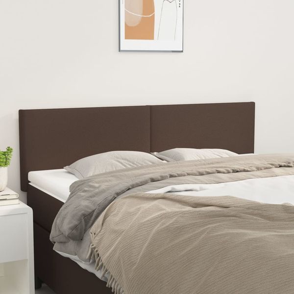 vidaXL Čelá postelí hnedé 144x5x78/88 cm umelá koža