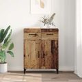 vidaXL Servírovacia skriňa Staré drevo 69,5 x 34 x 90 cm