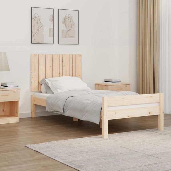 vidaXL Nástenné čelo postele 95,5x3x60 cm masívna borovica