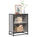vidaXL Knižnica sivý dub sonoma 60x35x76 cm kompozitné drevo