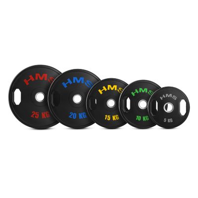 Sada pogumovaných olympijských kotúčov HMS TOG05 2 x 5 kg
