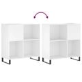vidaXL Skrinka na platne biela 84,5x38x89 cm kompozitné drevo