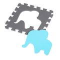 Detská penová puzzle podložka NILS Fun MD03 modrá