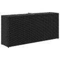 vidaXL Záhradné kvetináče 2 nádoby 2 ks čierne 90x20x40 cm polyratan