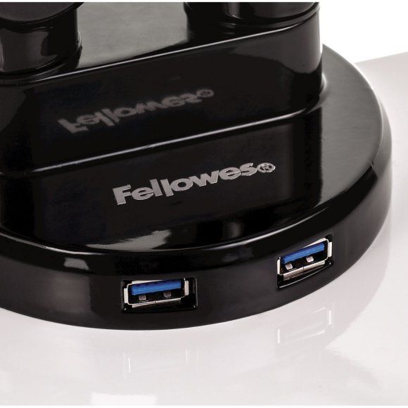 Fellowes držák monitoru Platinium Držák, VESA, stolní, pro jeden monitor, naklápecí +85°/-15°, otácení 360°, nosnost 9kg