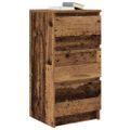 vidaXL Komoda staré drevo 37,5x35x76 cm kompozitné drevo
