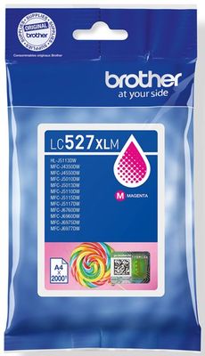 kazeta BROTHER LC-527XL Magenta MFC-J5010DW/J5110DW/J6975DW/J6977DW (2000 str.)