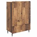 vidaXL Servírovacia skriňa Staré drevo 66 x 34,5 x 97 cm