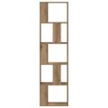 vidaXL Knižnica 5 políc dub artisan 45x23,5x162,5 cm kompozitné drevo