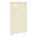 vidaXL Skladaná roleta krémová 115x200 cm Šírka látky 114,4 cm Polyester