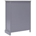 vidaXL Komoda s 10 zásuvkami sivá 113x30x79 cm drevená