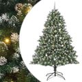 vidaXL Umelý vianočný stromček Zelená 240 cm PVC, plast a oceľ