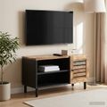 vidaXL Úložné skrine Prírodná 80 x 33 x 46 cm Masívne mango drevo