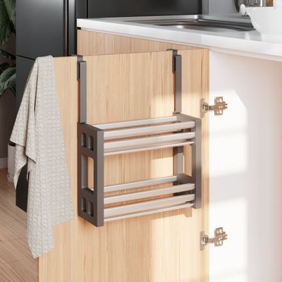 vidaXL Organizér pod umývadlo 34x12x26 cm hliníkový