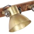 vidaXL Industriálna nástenná lampa mosadzná 45x25 cm E27