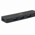 SBOX H-504, 4x USB 3.0 HUB, čierny