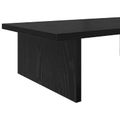 vidaXL Stojan na monitor Čierny dub 100 x 27 x 15 cm Kompozitné drevo