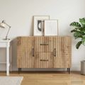 vidaXL Servírovacia skriňa Dub artisan 89 x 34,5 x 60 cm