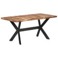 vidaXL Jedálenský stôl 160x80x75 cm, drevený masív s medovým náterom