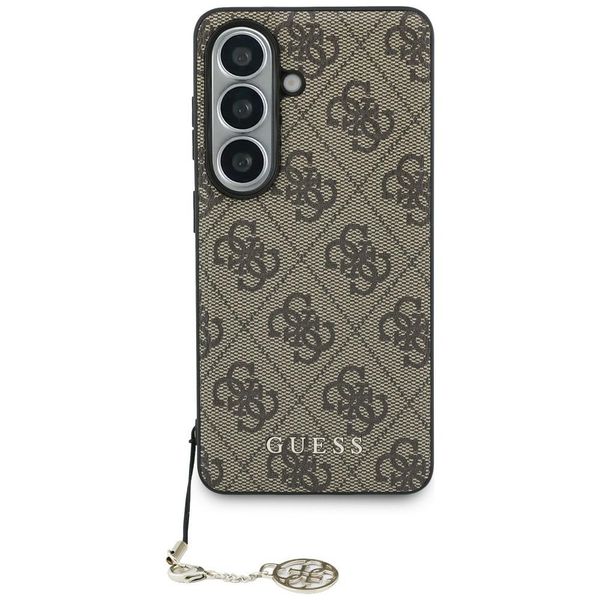 Guess puzdro 4G Classic Logo Charm MagSafe pre Samsung Galaxy S26 hnedá